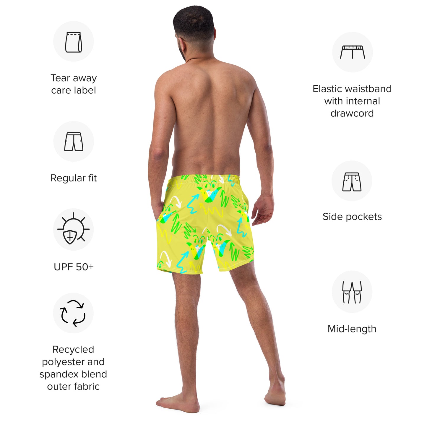 Men's Chaos swim trunks