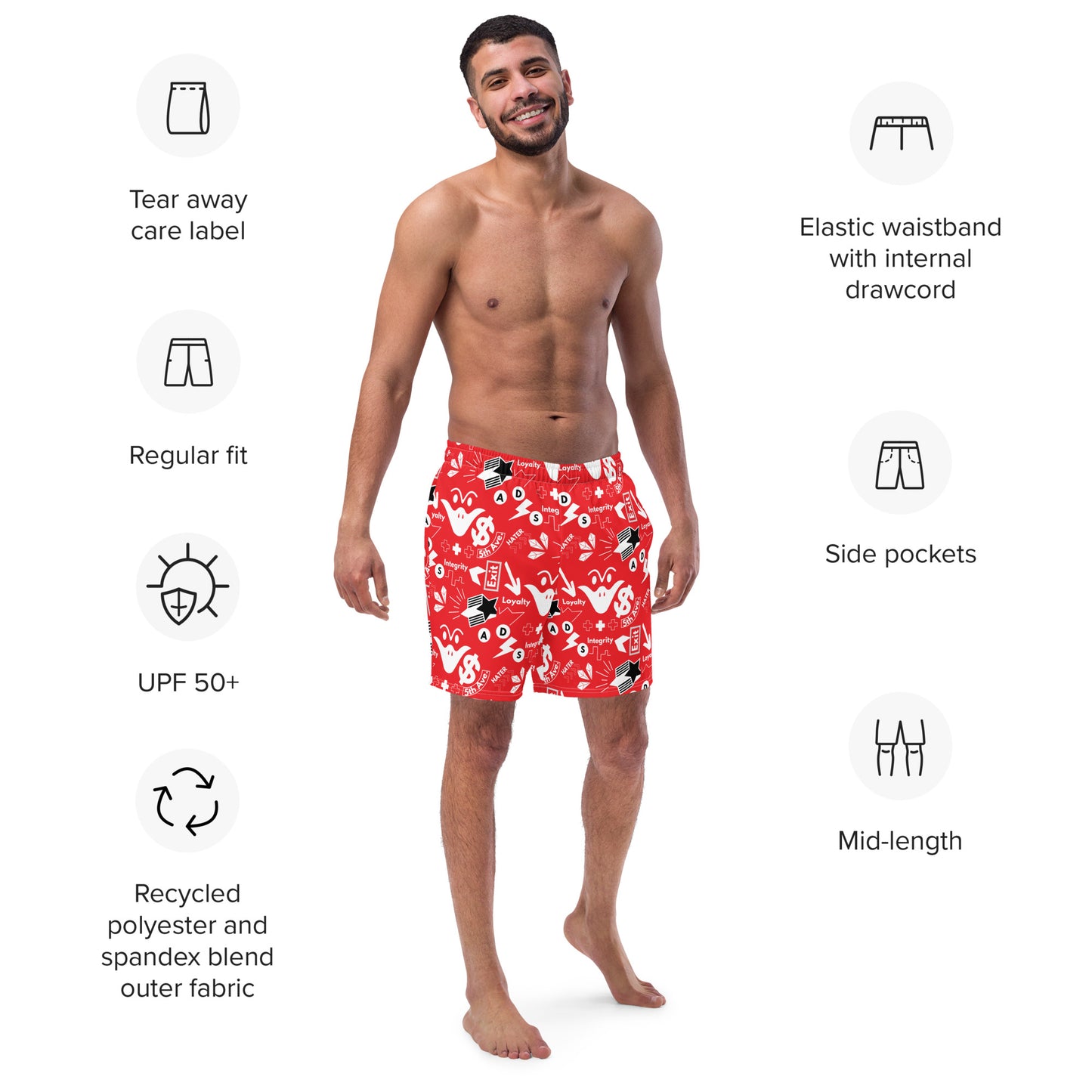 Men's Subway swim trunks