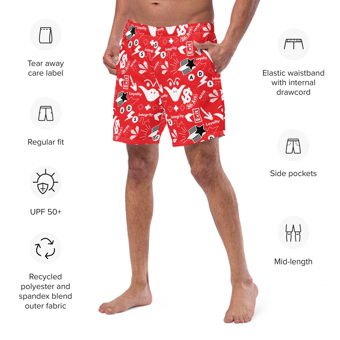 Men's Subway swim trunks