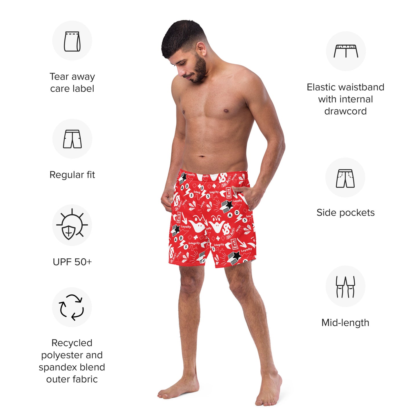 Men's Subway swim trunks