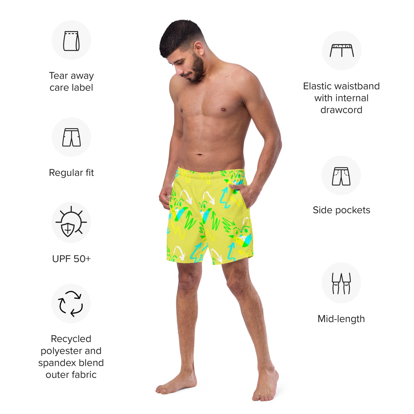 Men's Chaos swim trunks