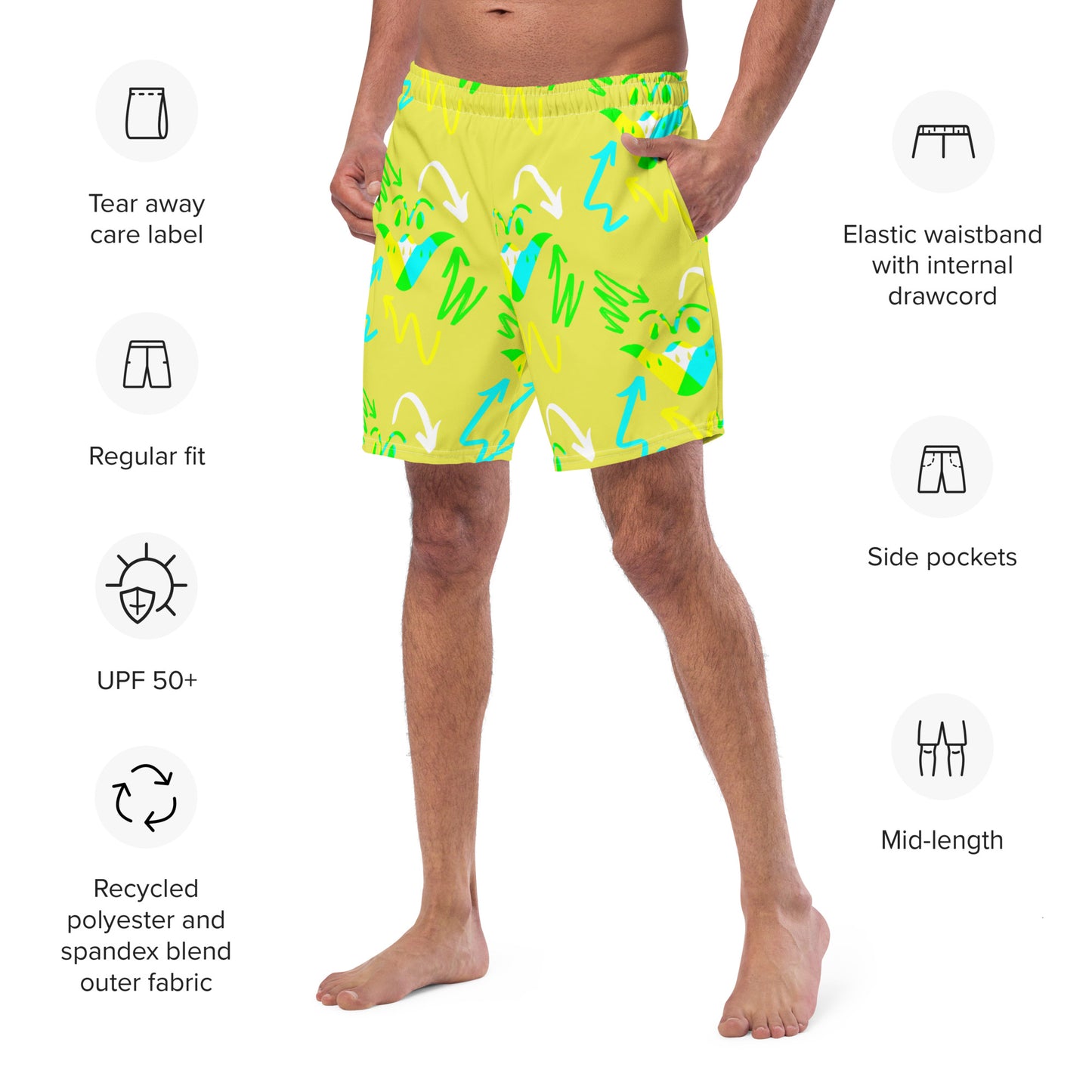 Men's Chaos swim trunks