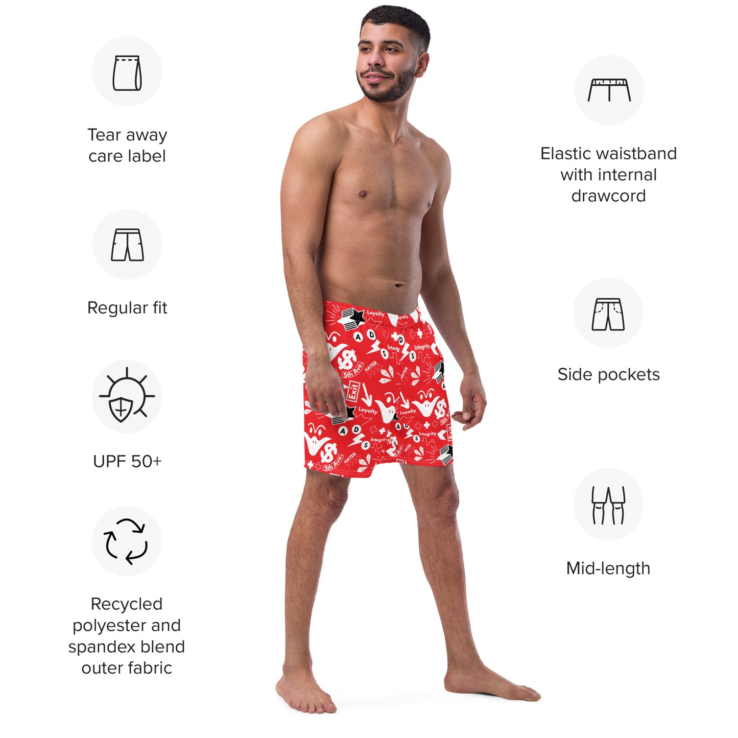 Men's Subway swim trunks