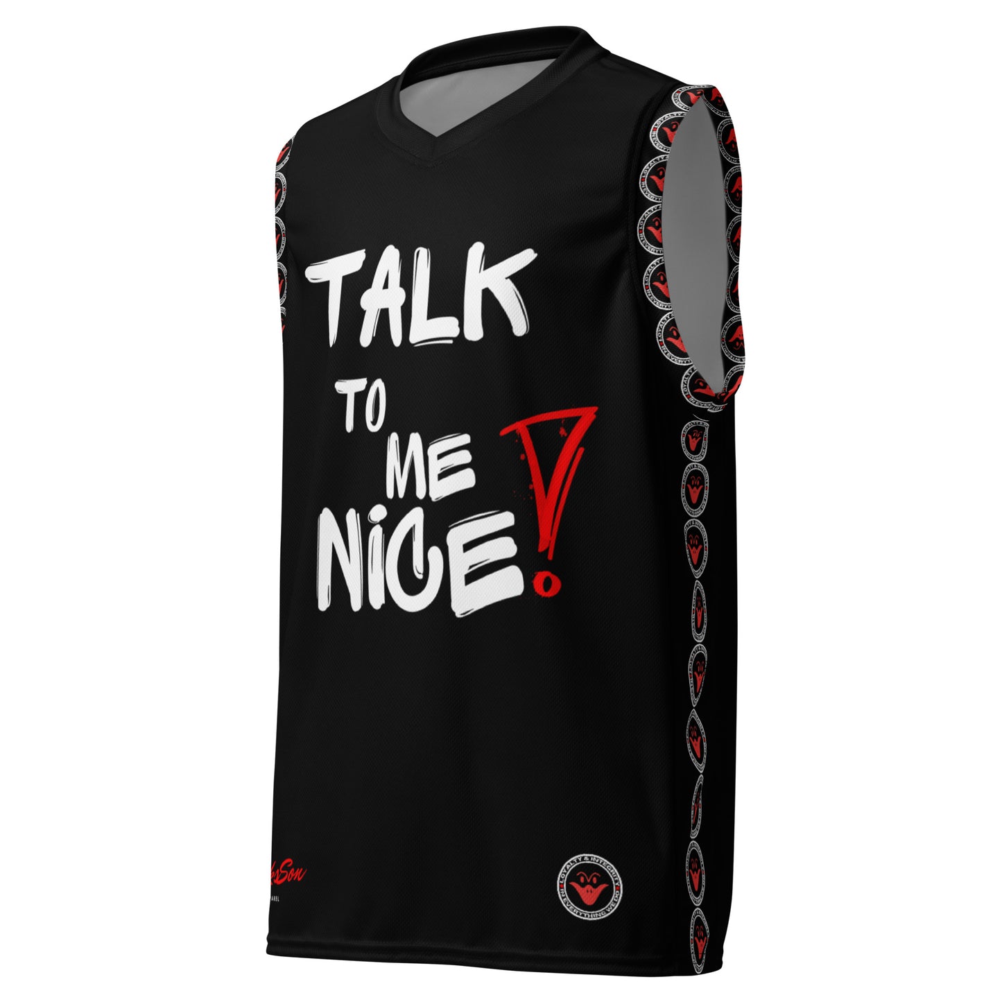 Talk To Me Nice unisex basketball jersey