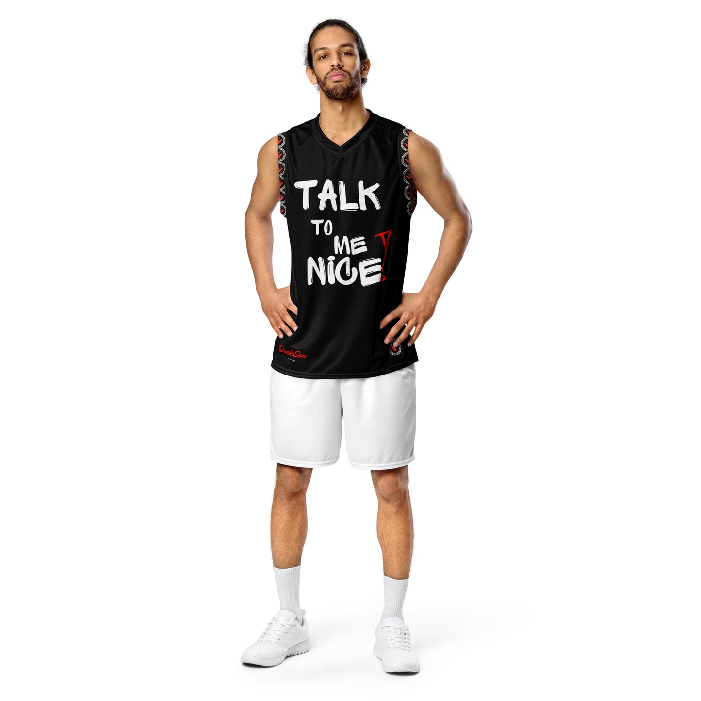 Talk To Me Nice unisex basketball jersey