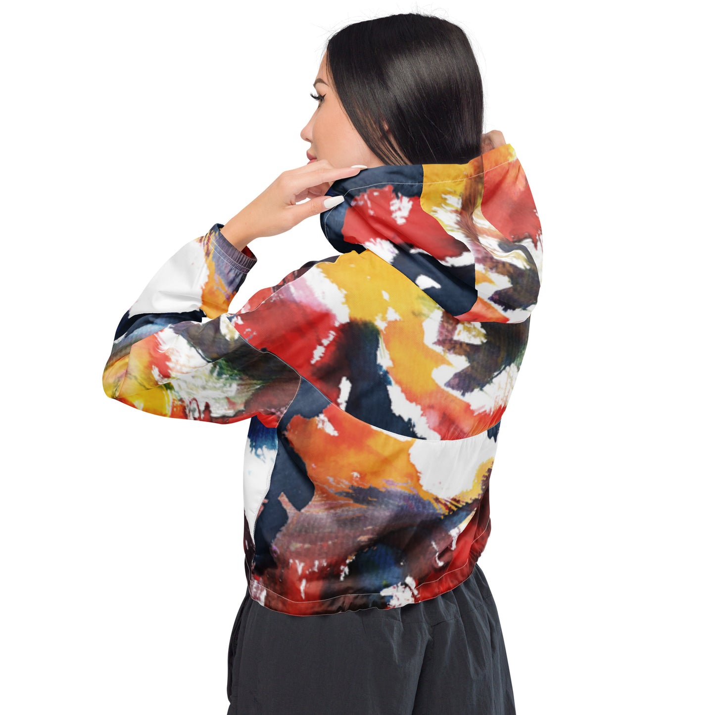 Tagged Women’s Cropped Windbreaker