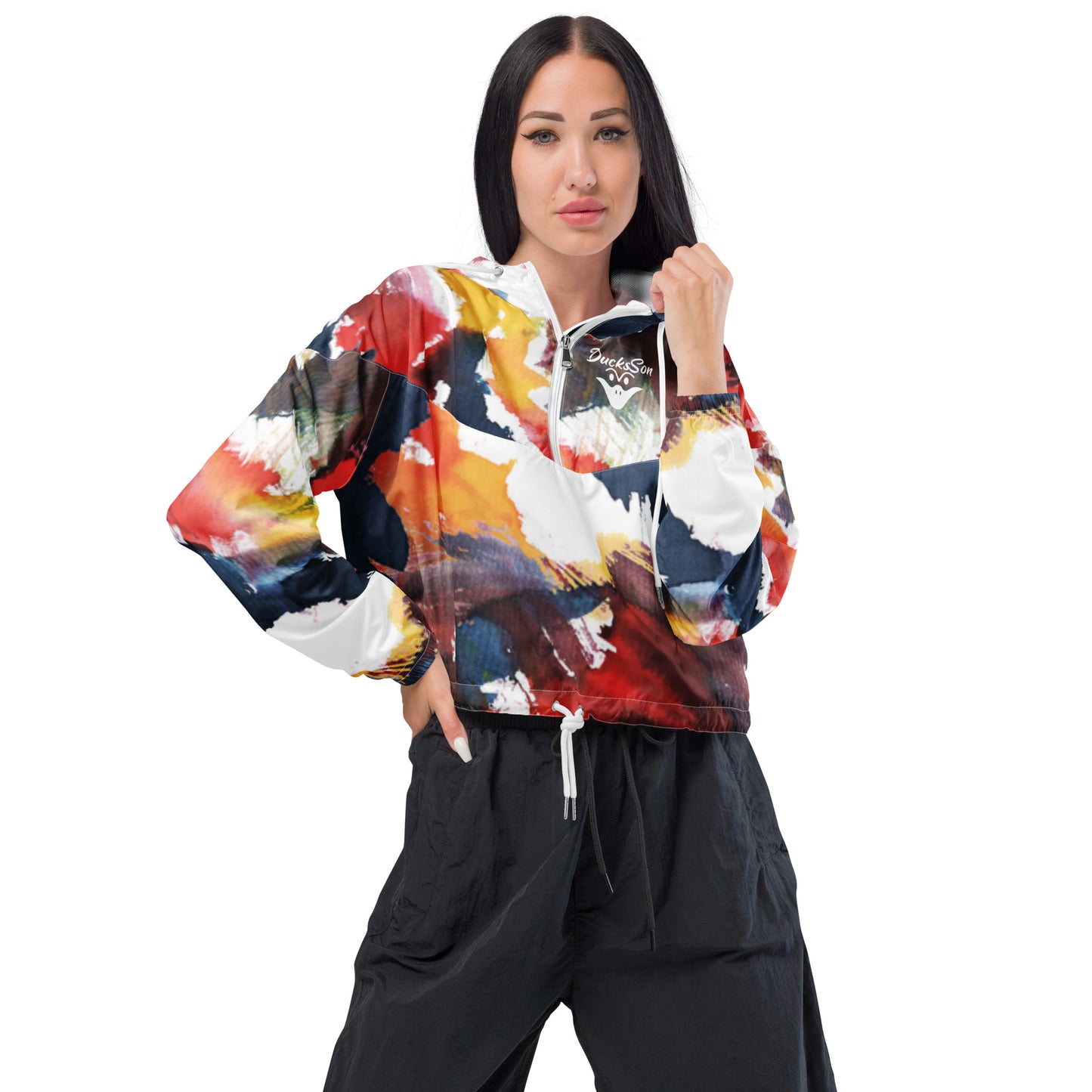 Tagged Women’s Cropped Windbreaker