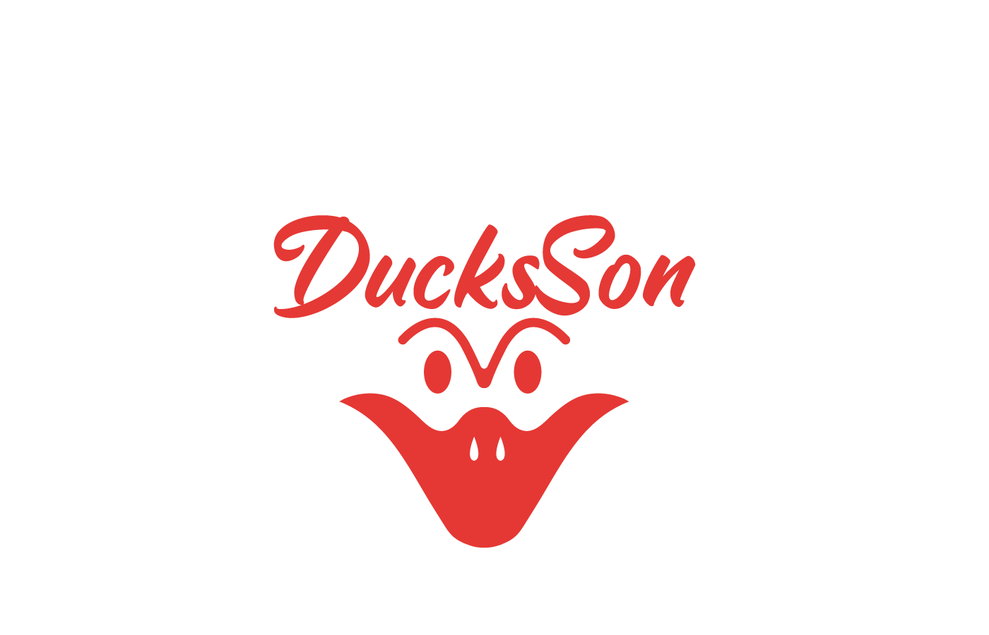 The famous DucksSon logo! this is our flagship logo. Original DucksSon face logo created in 2011 and hand drawn by our CEO.