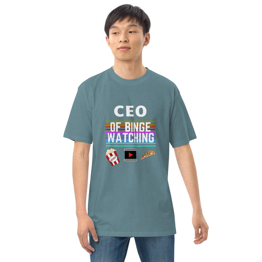 CEO Of Binge Watching Men’s Premium Tee