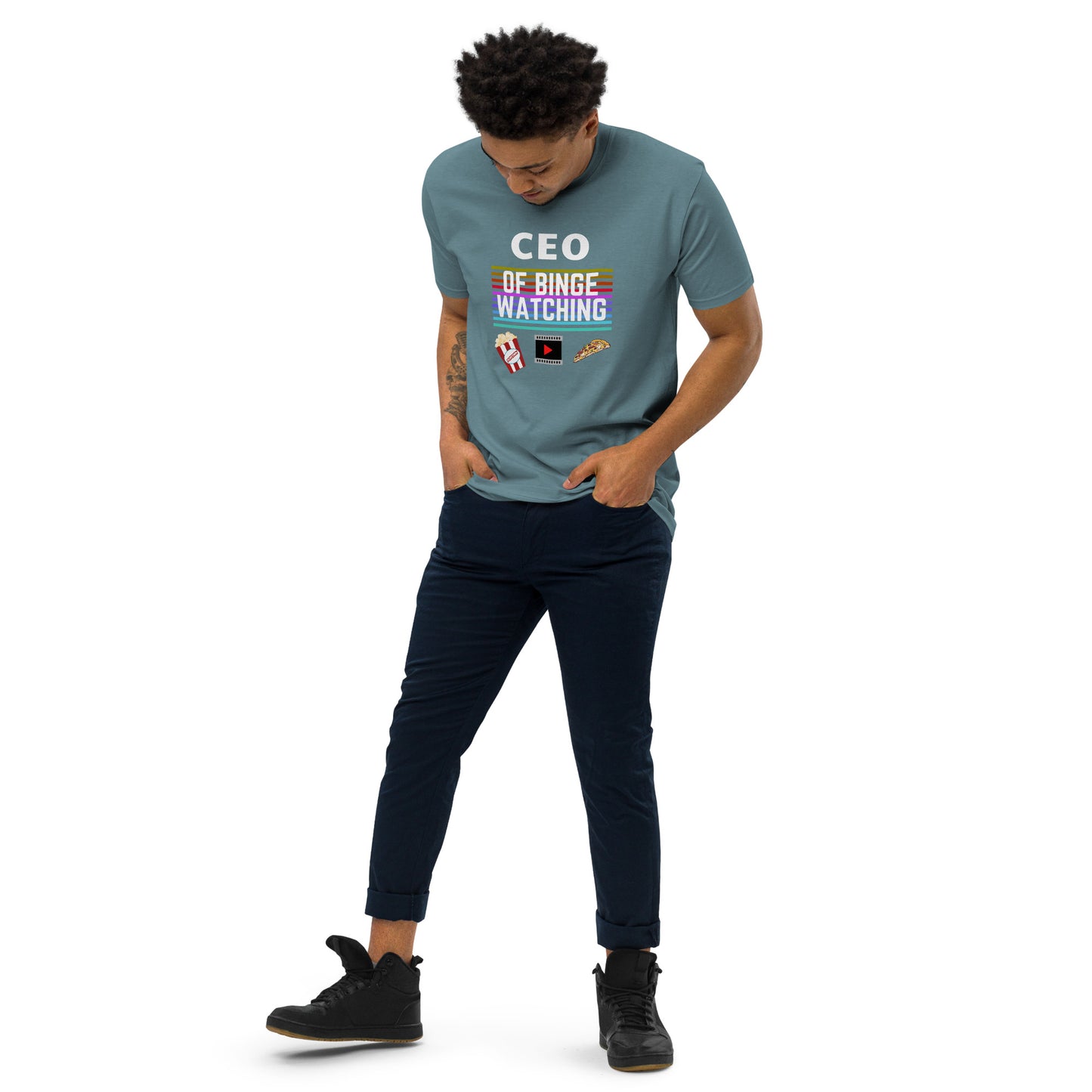 CEO Of Binge Watching Men’s Premium Tee