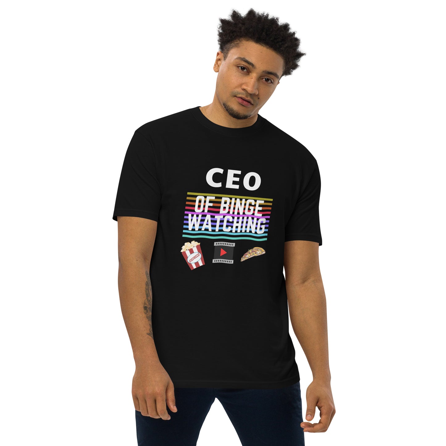 CEO Of Binge Watching Men’s Premium Tee