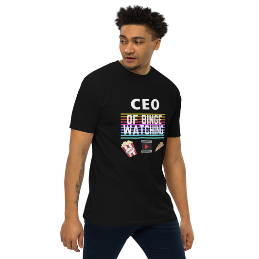 CEO Of Binge Watching Men’s Premium Tee