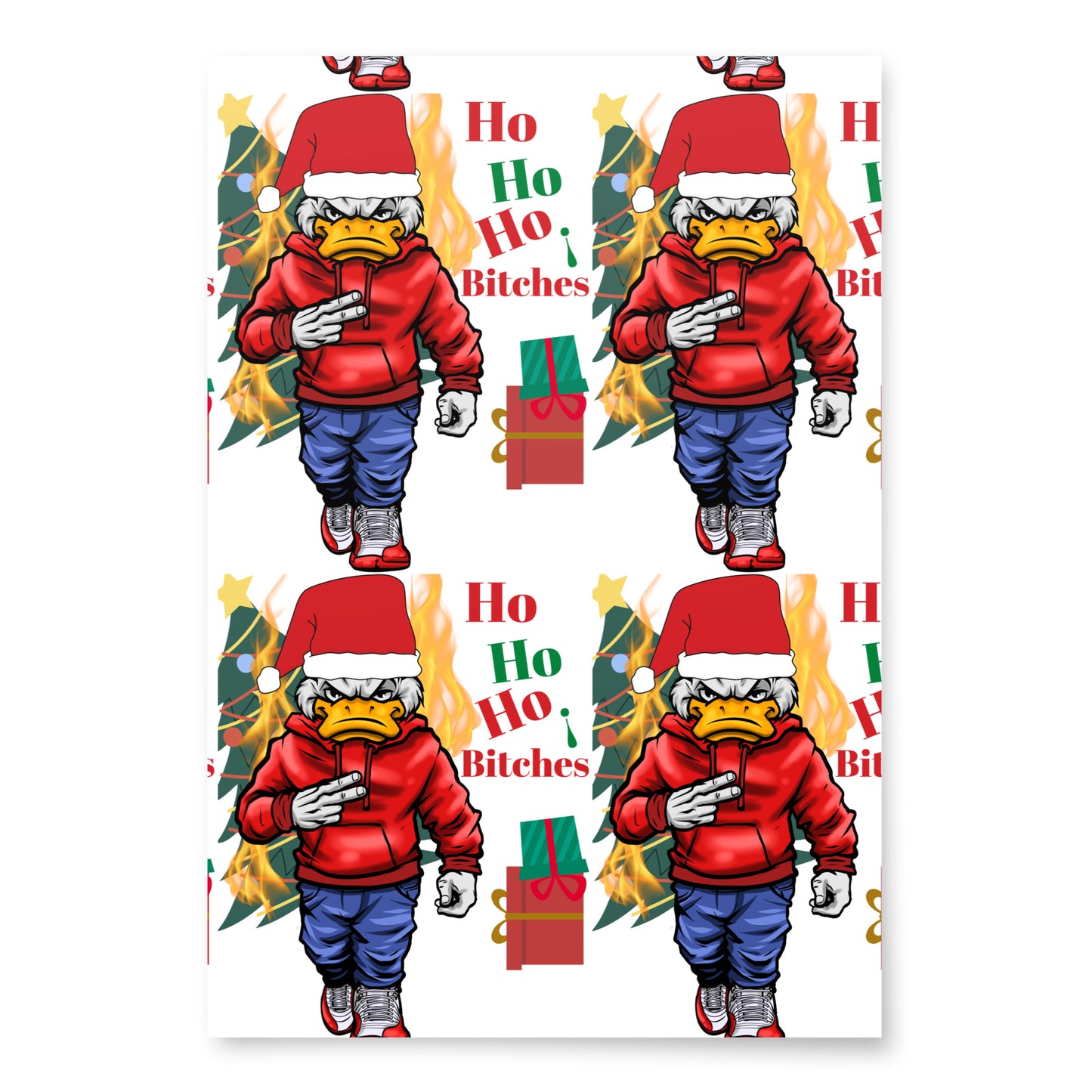 Ho Ho Ho Wrapping Paper Sheets